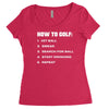 how to golf best trending Women's Triblend Scoop T-shirt
