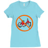 no moped Ladies Fitted T-Shirt