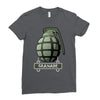hand grenade military army Ladies Fitted T-Shirt