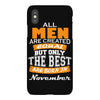 all men are created equal but only the best are born in november iPhoneX