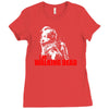 the walking dead tv show daryl dixon with bandana zombies Ladies Fitted T-Shirt