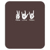 peace love rock funny Mousepad