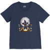 witch cat night V-Neck Tee