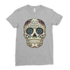 men's pura vida sugar skull Ladies Fitted T-Shirt