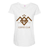 coffee club Maternity Scoop Neck T-shirt