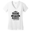 friend forever buddies Women's V-Neck T-Shirt