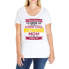i never dreamed i'd grow up to be a super cool motocross mom but here Ladies Curvy T-Shirt