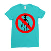 stop alien Ladies Fitted T-Shirt