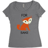 for fox sake Women's Triblend Scoop T-shirt