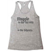 muggle in the streets, wizard in the sheets Racerback Tank