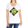 snake green Ladies Curvy T-Shirt