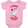 boxing llama Baby Bodysuit