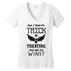 trick or treating &amp; ask for wine Women's V-Neck T-Shirt