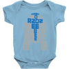 r2d2 typography Baby Onesie