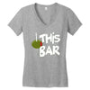 olive this bar Women's V-Neck T-Shirt