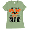 why do i swim why do you breath Ladies Fitted T-Shirt
