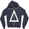 prism a triangle design graphic baseball jersey Zipper Hoodie