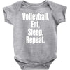 EAT, SLEEP, VOLLEYBALL, REPEAT Baby Onesie