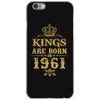 kings are born in 1961 iPhone 6/6s Case