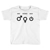 man woman geek symbols Toddler T-shirt