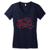 love red Women's V-Neck T-Shirt