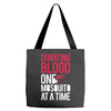 donating blood one mosquito funny Tote Bags