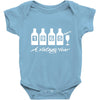 bottles 1965   mens funny Baby Bodysuit