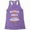 Super Cool Granddaughter Of A Freaking Awesome Father Racerback Tank
