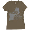 new england, because old england was wicked stupid Ladies Fitted T-Shirt