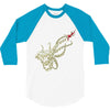 caution octopus&rsquo; may be larger than it appears 3/4 Sleeve Shirt