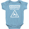 warning does not play well with others Baby Onesie