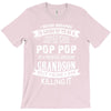 Super Cool Pop Pop Of A Freaking Awesome Grandson T-Shirt