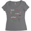 maybe christmas Women's Triblend Scoop T-shirt