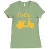 retro kult vespa 50 t shirt scooter roller s m l xl xxl Ladies Fitted T-Shirt