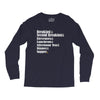 hobbit meals Long Sleeve Shirts