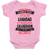 Super Cool Grandad Of A Freaking Awesome Grandson Baby Onesie