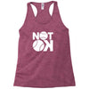 not ok baseball Racerback Tank
