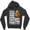 super saiyan quitting is not Zipper Hoodie