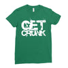 get crunk 2 Ladies Fitted T-Shirt