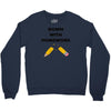 down with homework Crewneck Sweatshirt