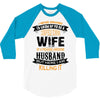 Super Cool Wife Of A Freaking Awesome Husband 3/4 Sleeve Shirt