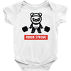 panda strong Baby Onesie