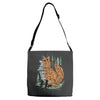 polygon fox graphic Adjustable Strap Totes