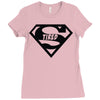 super tired superman Ladies Fitted T-Shirt