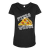 Pizza Bitch Maternity Scoop Neck T-shirt