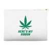 Support Liver Cancer Awareness With A Emerald Cannabis Leaf Accessory Pouches