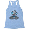 sad robot Racerback Tank