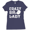 crazy bird lady Ladies Fitted T-Shirt