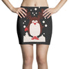 santa reindeer penguin christmas Mini Skirts