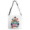 paw patrol birthday boy mom Adjustable Strap Totes
